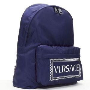 Versace Logo Nylon Backpack